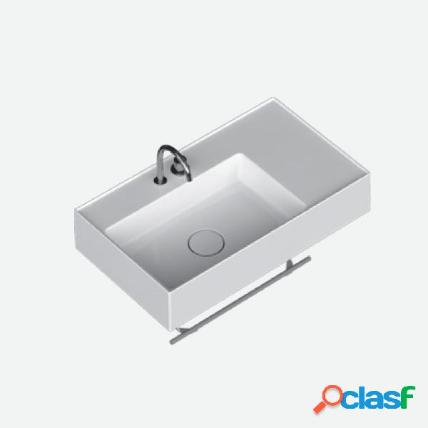 Lavabo lavatrucco Domus Falerii bianco lucido 80x46 cm con