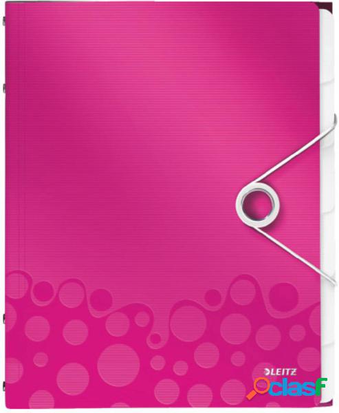 Leitz WOW 4633 4633-00-23 Cartellina con divisori Rosa DIN