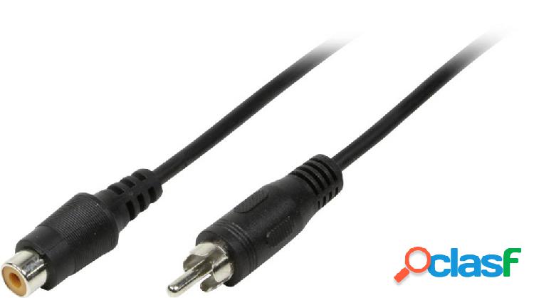 LogiLink CA1032 RCA Audio Cavo 5.00 m Nero (opaco)