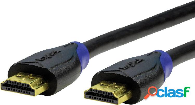 LogiLink HDMI Cavo Spina HDMI-A, Spina HDMI-A 3.00 m Nero