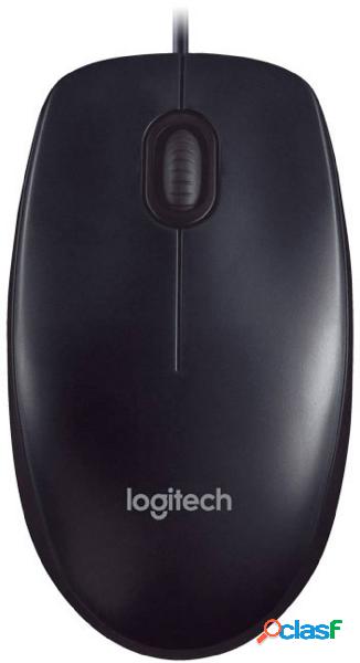 Logitech M90 Mouse USB Ottico Nero 2 Tasti 1000 dpi