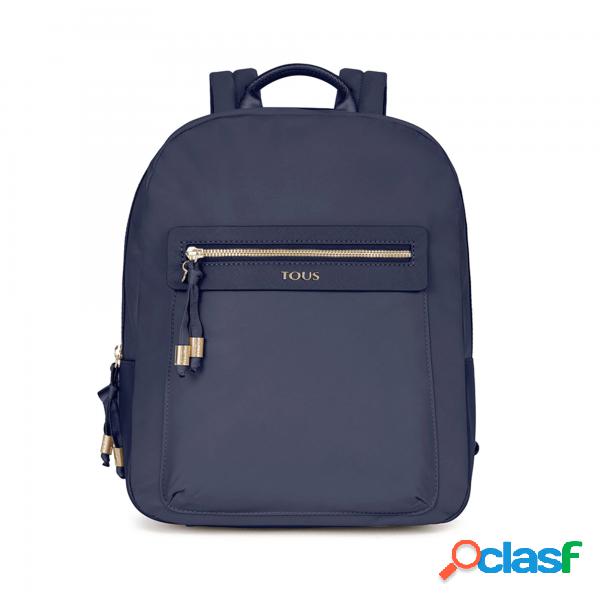 Lona brunock chain backpack in colore navy Tous Donna