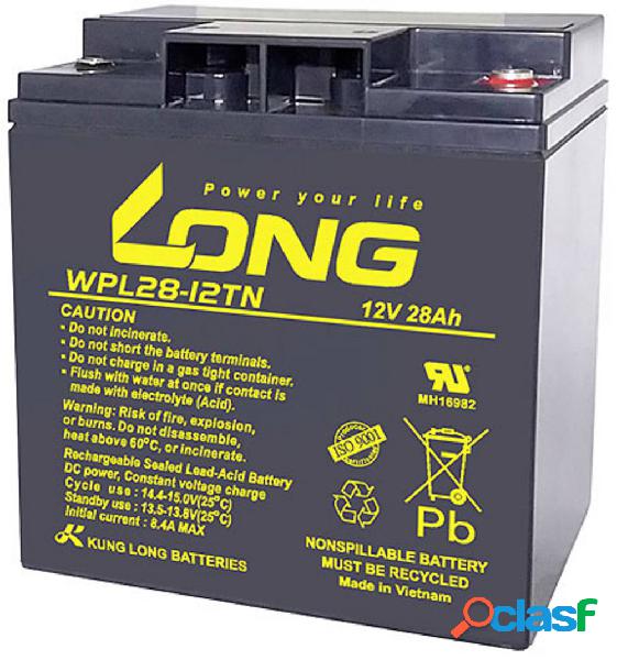 Long WPL28-12TN WPL28-12TN Batteria al piombo 12 V 28 Ah