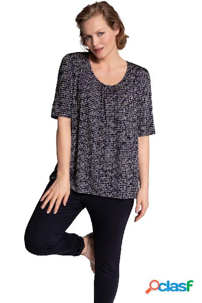 Maglia fluente dal taglio svasato con pieghe decorative,