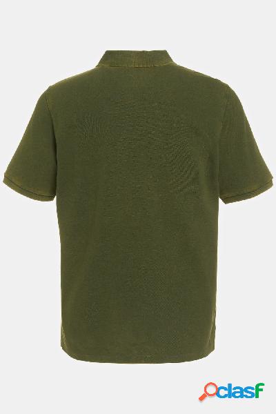 Maglia polo in piqué dal look vintage con mezze maniche,