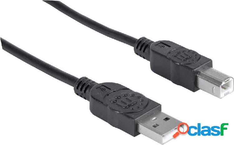 Manhattan Cavo USB USB 2.0 Spina USB-A, Spina USB-B 5.00 m