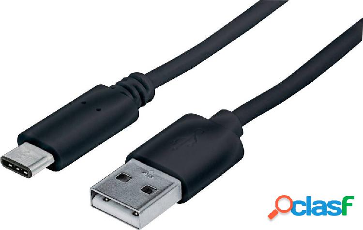 Manhattan Cavo USB USB 2.0 Spina USB-C™, Spina USB-A 1.00