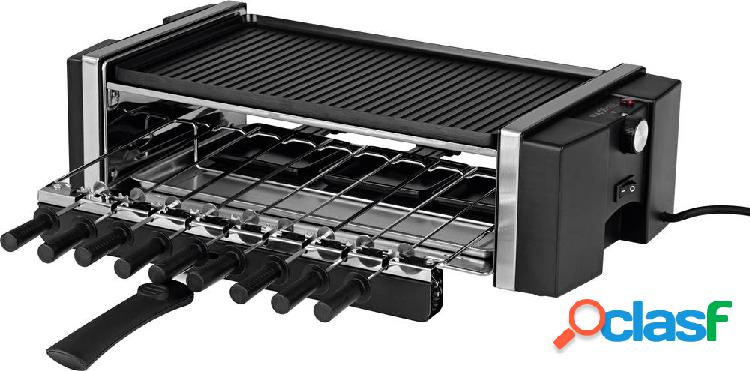 Maxxmee Raclette 6 vaschette, con spiedo, Funzione grill
