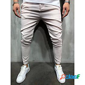 Mens Basic Casual / Sporty Pants Chinos Full Length Pants