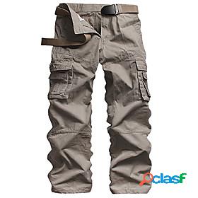 Mens Basic Classic Multiple Pockets Tactical Cargo Trousers
