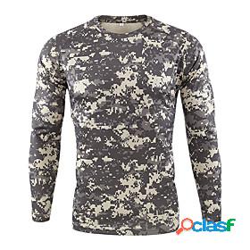 Mens Camo / Camouflage Hunting T-shirt Tee shirt Long Sleeve