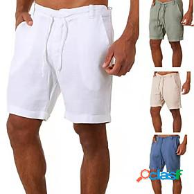 Mens Capri shorts Basic Medium Spring Summer Green Blue