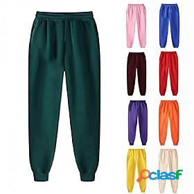 Mens Casual Elastic Drawstring Design Jogger Sweatpants