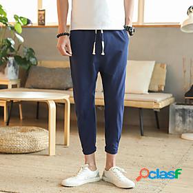 Mens Casual / Sporty Athleisure Drawstring Pocket Pants