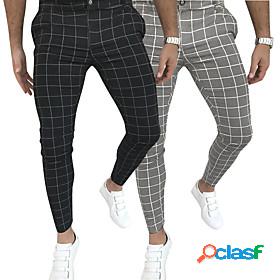 Men's Classic Style Chino Zipper Dress Pants Full Length