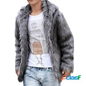 Mens Coat Winter Office / Career Ceremony Stage Regular Coat