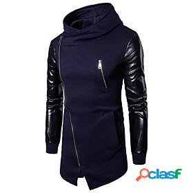 Mens Color Block Hoodie Daily Weekend Basic Punk Gothic