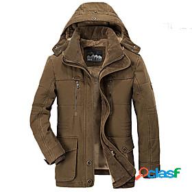 Mens Cotton Hoodie Jacket Military Tactical Jacket Hiking