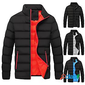 Mens Down Sports Puffer Jacket Hiking Down Jacket Hiking