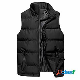 Mens Down Vest Winter Dailywear Regular Coat Regular Fit