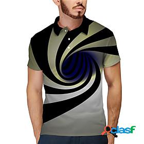 Mens Golf Shirt 3D Graphic Prints 3D Print Collar Turndown