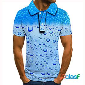Mens Golf Shirt Tennis Shirt 3D Graphic Prints 3D Print