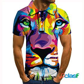 Men's Golf Shirt Tennis Shirt Graphic Prints Animal 3D Print