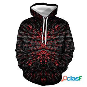 Mens Graphic Flame Pullover Hoodie Sweatshirt Print 3D Print