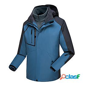 Mens Hiking 3-in-1 Jackets Ski Jacket Hiking Fleece Jacket