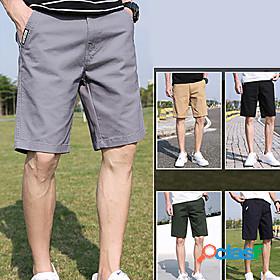 Mens Hiking Cargo Shorts Hiking Shorts Solid Color Summer