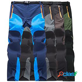Mens Hiking Pants Trousers Patchwork Summer Outdoor