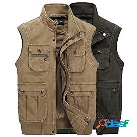 Mens Hiking Vest / Gilet Fishing Vest Outdoor Solid Color