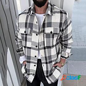 Mens Jacket Fall Street Daily Going out Regular Coat