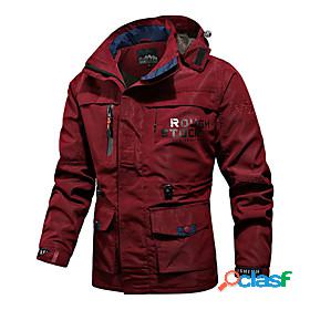 Mens Jacket Fall Street Daily Going out Regular Coat Hoodie