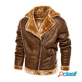 Mens Jacket Fall Winter Street Daily Going out Regular Coat