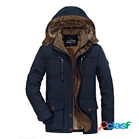 Mens Parka Fall Winter Street Daily Going out Long Coat