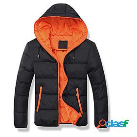 Mens Parka Fall Winter Street Daily Going out Short Coat