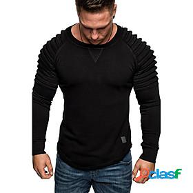 Mens Print Pullover Sweatshirt non-printing Daily Casual