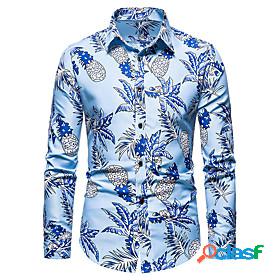 Mens Shirt Graphic Tree Other Prints Classic Collar Casual