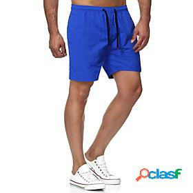 Mens Shorts Casual / Sporty Drawstring Shorts Beach Shorts