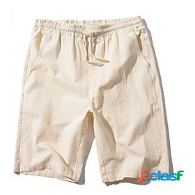 Mens Simple Casual / Sporty Shorts Pants Micro-elastic Solid
