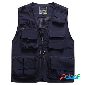 Mens Sleeveless Fishing Vest Hiking Vest Vest / Gilet Top