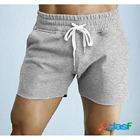 Men's Sporty Drawstring Sweatpants Shorts Short Pants Daily