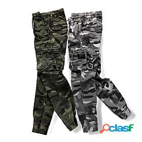 Mens Streetwear Pocket Jogger Pants Tactical Cargo Full