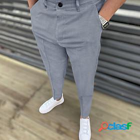Mens Stylish Simple Pocket Chinos Tapered pants Full Length