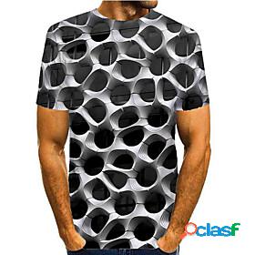 Men's T shirt Graphic Round Neck Daily Short Sleeve Print
