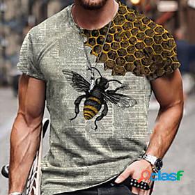 Mens Tee T shirt Shirt Graphic Prints Bee 3D Print Round