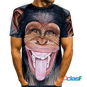 Men's Tee T shirt Shirt Graphic Prints Orangutan Animal 3D