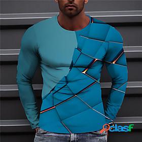 Men's Unisex T shirt Geometric Graphic Prints 3D Print Crew