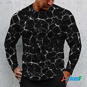 Mens Unisex T shirt Graphic Prints Crack 3D Print Crew Neck